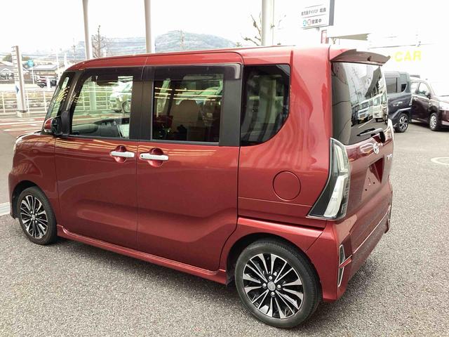 タントカスタムＲＳターボ車　インパネシフト　プッシュスタートスイッチ　電子カードキー　両側電動スライドドア　レーダーブレーキ　アルミホイール　車線逸脱防止　ＡＢＳ　オートハイビーム（鹿児島県）の中古車