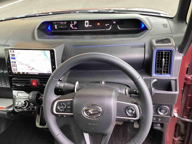 タントカスタムＲＳターボ車　インパネシフト　プッシュスタートスイッチ　電子カードキー　両側電動スライドドア　レーダーブレーキ　アルミホイール　車線逸脱防止　ＡＢＳ　オートハイビーム（鹿児島県）の中古車