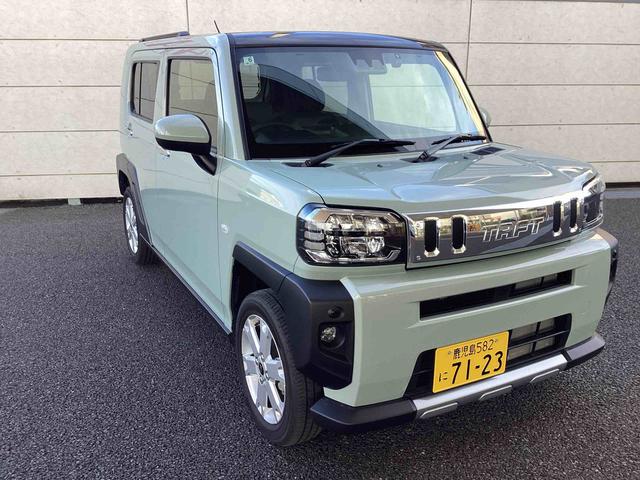 タフトＧ　クロムベンチャーインパネシフト　プッシュスタートスイッチ　電子カードキー　シートヒーター　カーナビ　車線逸脱警報装置　ガラスルーフ　ＡＴハイビーム　アルミホイール　ＡＢＳ（鹿児島県）の中古車