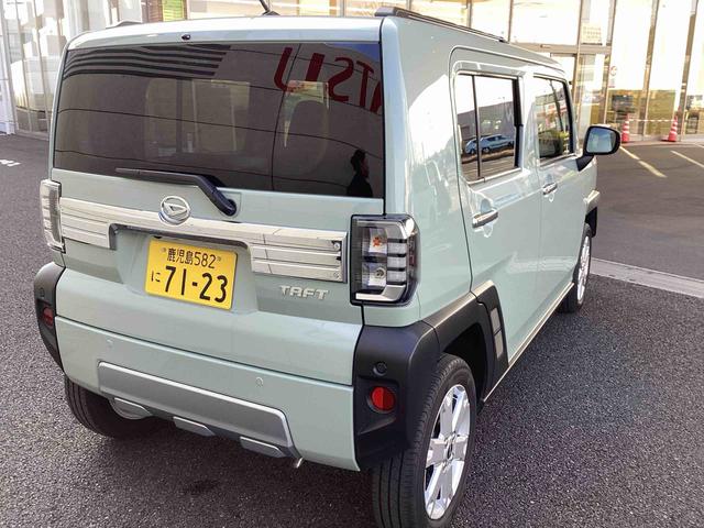 タフトＧ　クロムベンチャーインパネシフト　プッシュスタートスイッチ　電子カードキー　シートヒーター　カーナビ　車線逸脱警報装置　ガラスルーフ　ＡＴハイビーム　アルミホイール　ＡＢＳ（鹿児島県）の中古車