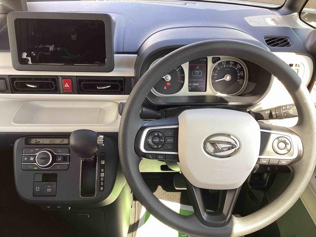 ムーヴキャンバスストライプスGターボターボ車 インパネシフト プッシュスタートスイッチ 電子カードキー 電動パーキングブレーキ 衝突軽減ブレーキ レーンアシスト オートマチックハイビーム ABS 両側パワースライドドア(鹿児島県)の中古車