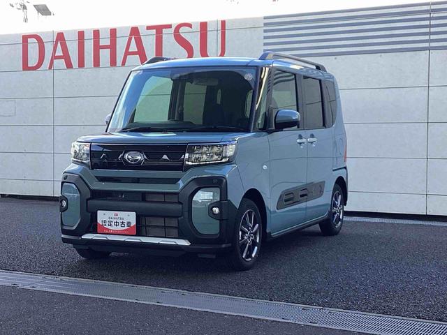 タントファンクロスインパネシフト　プッシュスタートスイッチ　電子カードキー　電動パーキングブレーキ　ディスプレイオーディオ　左右パワースライドドア　誤発進抑制機能　レーンキープアシスト　ＡＢＳ　アルミホイール（鹿児島県）の中古車