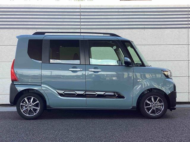 タントファンクロスインパネシフト　プッシュスタートスイッチ　電子カードキー　電動パーキングブレーキ　ディスプレイオーディオ　左右パワースライドドア　誤発進抑制機能　レーンキープアシスト　ＡＢＳ　アルミホイール（鹿児島県）の中古車