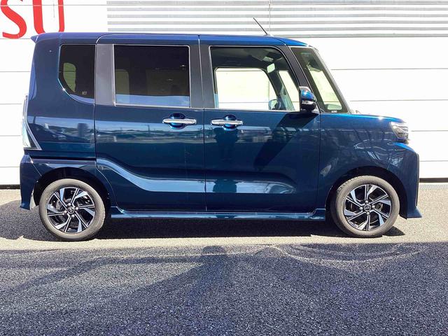 タントカスタムＸインパネシフト　プッシュスタートスイッチ　電子カードキー　電動パーキングブレーキ　カーナビ　リヤ両側パワースライドドア　レーンキープアシスト　オートマチックハイビーム　ＡＢＳ　前後ブレーキサポート（鹿児島県）の中古車