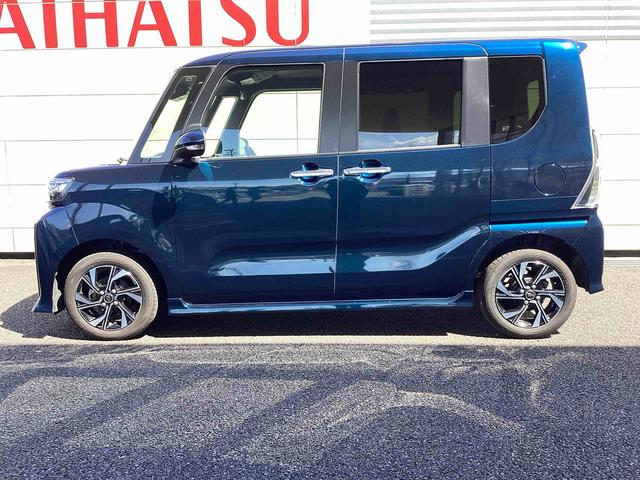 タントカスタムＸインパネシフト　プッシュスタートスイッチ　電子カードキー　電動パーキングブレーキ　カーナビ　リヤ両側パワースライドドア　レーンキープアシスト　オートマチックハイビーム　ＡＢＳ　前後ブレーキサポート（鹿児島県）の中古車