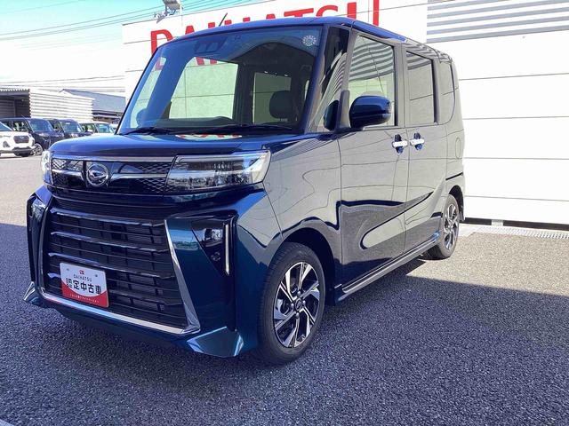 タントカスタムＸインパネシフト　プッシュスタートスイッチ　電子カードキー　電動パーキングブレーキ　カーナビ　リヤ両側パワースライドドア　レーンキープアシスト　オートマチックハイビーム　ＡＢＳ　前後ブレーキサポート（鹿児島県）の中古車