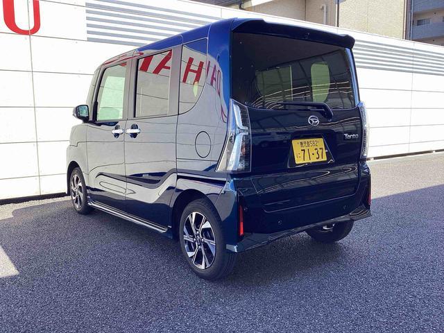 タントカスタムＸインパネシフト　プッシュスタートスイッチ　電子カードキー　電動パーキングブレーキ　カーナビ　リヤ両側パワースライドドア　レーンキープアシスト　オートマチックハイビーム　ＡＢＳ　前後ブレーキサポート（鹿児島県）の中古車
