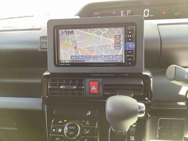 タントカスタムＸインパネシフト　プッシュスタートスイッチ　電子カードキー　電動パーキングブレーキ　カーナビ　リヤ両側パワースライドドア　レーンキープアシスト　オートマチックハイビーム　ＡＢＳ　前後ブレーキサポート（鹿児島県）の中古車