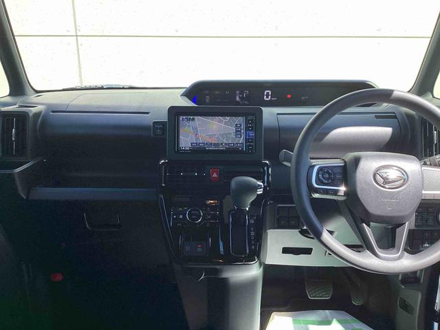 タントカスタムＸインパネシフト　プッシュスタートスイッチ　電子カードキー　電動パーキングブレーキ　カーナビ　リヤ両側パワースライドドア　レーンキープアシスト　オートマチックハイビーム　ＡＢＳ　前後ブレーキサポート（鹿児島県）の中古車