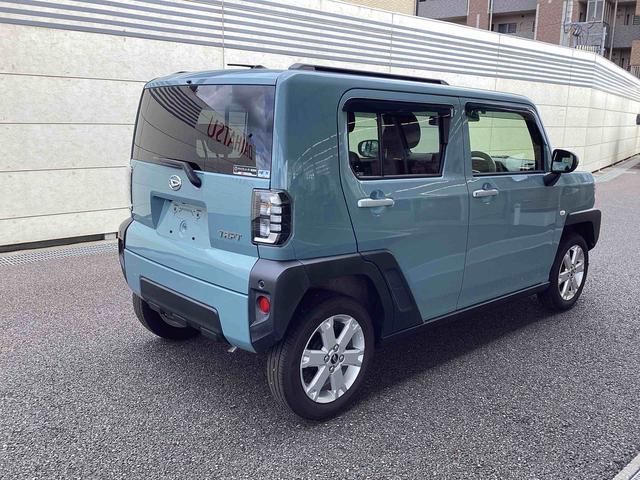 タフトＧインパネシフト　プッシュスタートスイッチ　電子カードキー　伝導パーキングブレーキ　カーナビ　車線逸脱警報装置　スカイルーフ　アルミホイール　オートマチックハイビーム　ＡＢＳ（鹿児島県）の中古車