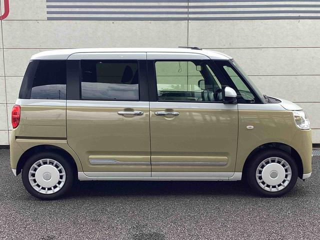 ムーヴキャンバスストライプスＧインパネシフト　プッシュスタートスイッチ　電子カードキー　電動パーキングブレーキ　両側電動スライドドア　車線逸脱警告　衝突被害軽減システム　ＡＢＳ（鹿児島県）の中古車