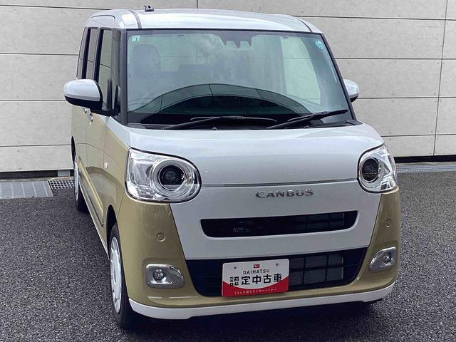 ムーヴキャンバスストライプスＧインパネシフト　プッシュスタートスイッチ　電子カードキー　電動パーキングブレーキ　両側電動スライドドア　車線逸脱警告　衝突被害軽減システム　ＡＢＳ（鹿児島県）の中古車