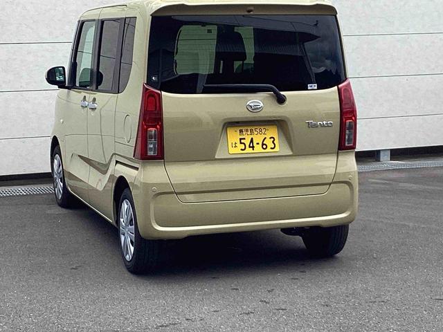 タントXターボターボ車 インパネシフト プッシュスタートスイッチ 電子カードキー 電動パーキングブレーキ 両側スライドドア左側電動スライドドア 車線逸脱警報 衝突被害軽減システム ABS(鹿児島県)の中古車