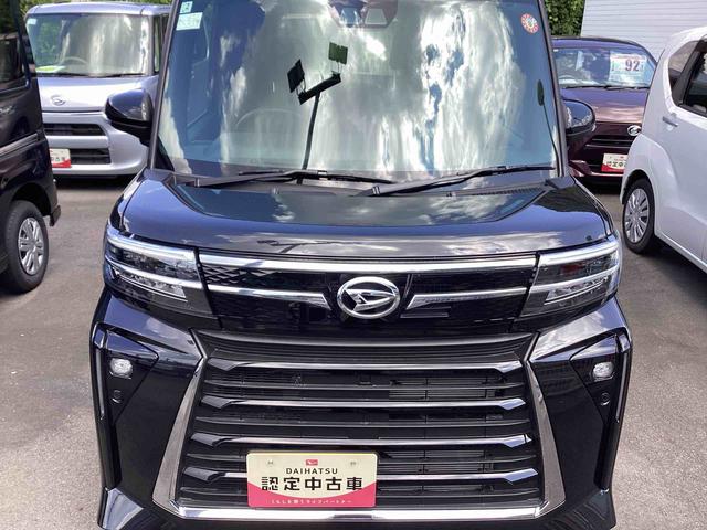 タントカスタムＸインパネシフト　プッシュスタートスイッチ　電子カードキー　電動パーキングブレーキ　車線逸脱警報　両側スライドドア　アルミホイール　ＡＢＳ付　エアバッグ　衝突被害軽減装置　オートＬＥＤ（鹿児島県）の中古車