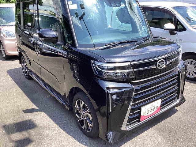 タントカスタムＸインパネシフト　プッシュスタートスイッチ　電子カードキー　電動パーキングブレーキ　車線逸脱警報　両側スライドドア　アルミホイール　ＡＢＳ付　エアバッグ　衝突被害軽減装置　オートＬＥＤ（鹿児島県）の中古車