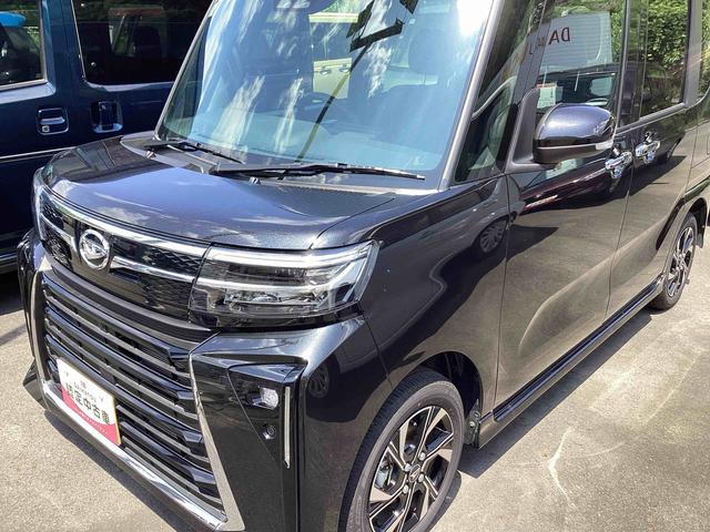 タントカスタムＸインパネシフト　プッシュスタートスイッチ　電子カードキー　電動パーキングブレーキ　車線逸脱警報　両側スライドドア　アルミホイール　ＡＢＳ付　エアバッグ　衝突被害軽減装置　オートＬＥＤ（鹿児島県）の中古車