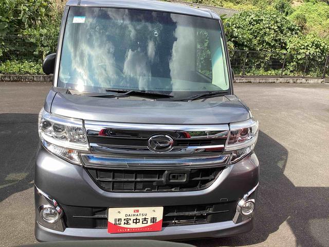 タントカスタムＲＳ　トップエディションＳＡターボ車　インパネシフト　プッシュスタートスイッチ　電子カードキー　衝突被害軽減　アルミホイール　両側パワースライドドア　ＡＢＳ（鹿児島県）の中古車