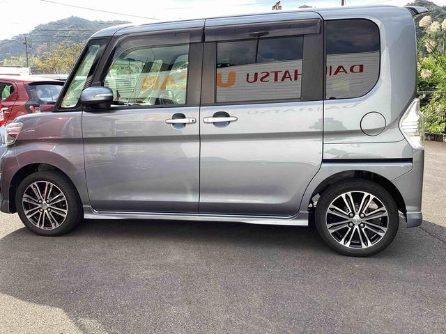 タントカスタムＲＳ　トップエディションＳＡターボ車　インパネシフト　プッシュスタートスイッチ　電子カードキー　衝突被害軽減　アルミホイール　両側パワースライドドア　ＡＢＳ（鹿児島県）の中古車