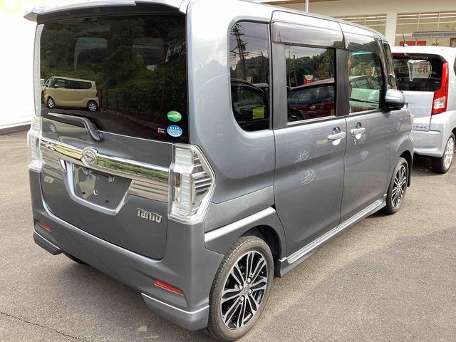 タントカスタムＲＳ　トップエディションＳＡターボ車　インパネシフト　プッシュスタートスイッチ　電子カードキー　衝突被害軽減　アルミホイール　両側パワースライドドア　ＡＢＳ（鹿児島県）の中古車