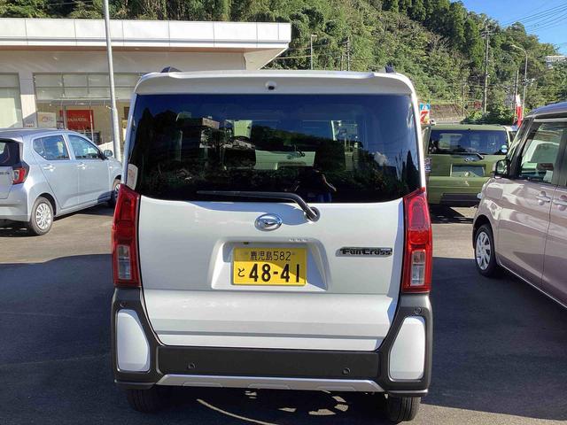 タントファンクロスインパネシフト　プッシュスタートスイッチ　電子カードキー　電動パーキングブレーキ　衝突軽減システム　レーンキープアシスト　アルミホイール　ＡＢＳ（鹿児島県）の中古車