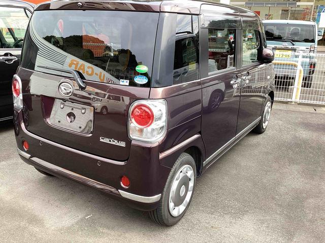 ムーヴキャンバスＸメイクアップリミテッド　ＳＡIIIインパネシフト　プッシュスタートスイッチ　電子カードキー　衝突被害軽減システム　ＡＢＳ　レーンキープ　カーナビ　オートエアコン（鹿児島県）の中古車