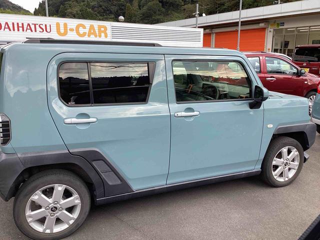 タフトＧインパネシフト　プッシュスタートスイッチ　電子カードキー　運転席助手席エアバッグ　被害軽減ブレーキ　オートマチックハイビーム　車線逸脱防止　ガラスルーフ　アルミホイール　ＡＢＳ（鹿児島県）の中古車