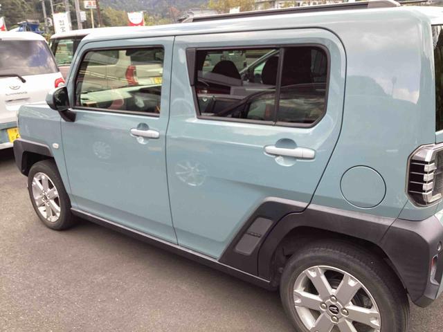 タフトＧインパネシフト　プッシュスタートスイッチ　電子カードキー　運転席助手席エアバッグ　被害軽減ブレーキ　オートマチックハイビーム　車線逸脱防止　ガラスルーフ　アルミホイール　ＡＢＳ（鹿児島県）の中古車