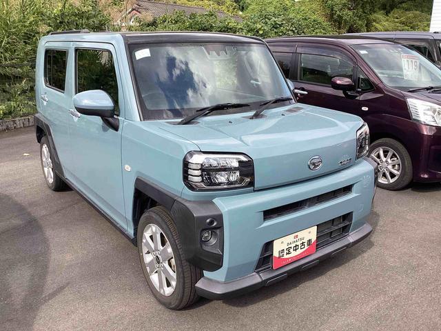 タフトＧインパネシフト　プッシュスタートスイッチ　電子カードキー　運転席助手席エアバッグ　被害軽減ブレーキ　オートマチックハイビーム　車線逸脱防止　ガラスルーフ　アルミホイール　ＡＢＳ（鹿児島県）の中古車