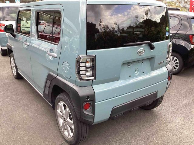 タフトＧインパネシフト　プッシュスタートスイッチ　電子カードキー　運転席助手席エアバッグ　被害軽減ブレーキ　オートマチックハイビーム　車線逸脱防止　ガラスルーフ　アルミホイール　ＡＢＳ（鹿児島県）の中古車