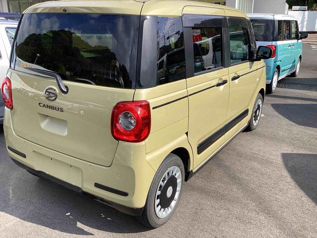 ムーヴキャンバスセオリーＧインパネシフト　プッシュスタートスイッチ　電子カードキー　電動パーキングブレーキ　ディスプレイオーディオ　両側電動スライドドア　衝突軽減ブレーキ　車線逸脱警報　オートハイビーム　ＡＢＳ（鹿児島県）の中古車