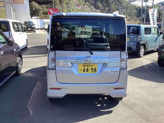 タントカスタムＲＳ　トップエディションＳＡIIIターボモデル　インパネシフト　プッシュスタートスイッチ　電子カードキー　アルミホイール　ＡＢＳ　プリクラッシュセーフティー（鹿児島県）の中古車