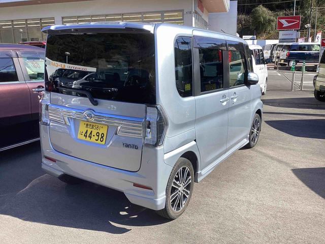 タントカスタムＲＳ　トップエディションＳＡIIIターボモデル　インパネシフト　プッシュスタートスイッチ　電子カードキー　アルミホイール　ＡＢＳ　プリクラッシュセーフティー（鹿児島県）の中古車