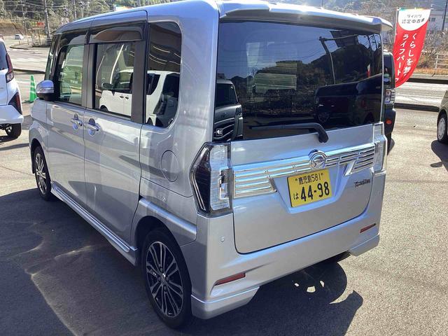 タントカスタムＲＳ　トップエディションＳＡIIIターボモデル　インパネシフト　プッシュスタートスイッチ　電子カードキー　アルミホイール　ＡＢＳ　プリクラッシュセーフティー（鹿児島県）の中古車