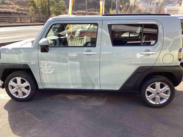 タフトＧインパネシフト　プッシュスタートスイッチ　電子カードキー　電動パーキングブレーキ　車線逸脱防止　ムーンルーフ　オートマチックハイビーム　アルミホイール　踏み間違い防止アシスト　ＡＢＳ（鹿児島県）の中古車