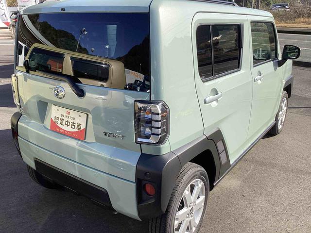 タフトＧインパネシフト　プッシュスタートスイッチ　電子カードキー　電動パーキングブレーキ　車線逸脱防止　ムーンルーフ　オートマチックハイビーム　アルミホイール　踏み間違い防止アシスト　ＡＢＳ（鹿児島県）の中古車