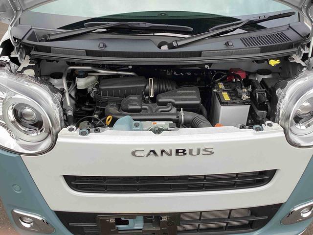 ムーヴキャンバスストライプスＧインパネシフト　プッシュスタートスイッチ　電子カードキー　電動パーキングブレーキ　衝突被害軽減　車線逸脱　オートハイビーム　ＡＢＳ（鹿児島県）の中古車