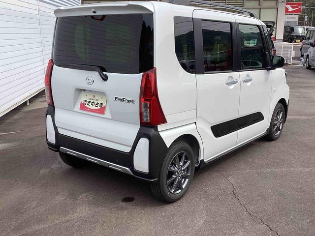 タントファンクロスインパネシフト プッシュスタートスイッチ 電子カードキー 電動パーキングブレーキ カーナビ 誤発進抑制機能 レーンキープアシスト アルミホイール ABS(鹿児島県)の中古車