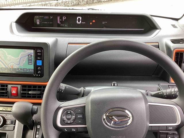 タントファンクロスインパネシフト プッシュスタートスイッチ 電子カードキー 電動パーキングブレーキ カーナビ 誤発進抑制機能 レーンキープアシスト アルミホイール ABS(鹿児島県)の中古車