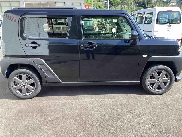 タフトＧ　ダーククロムベンチャーインパネシフト　プッシュスタートスイッチ　電子カードキー　カーナビ　シートヒーター　衝突軽減ブレーキ　車線逸脱警報装置　オートハイビーム　アルミホイール　ガラスルーフ（鹿児島県）の中古車