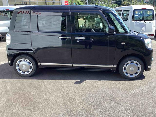 ムーヴキャンバスＧブラックインテリアリミテッド　ＳＡIIIインパネシフト　プッシュスタートスイッチ　電子カードキー　カーナビ　衝突被害軽減システム　レーンアシスト　踏み間違え防止　ＡＢＳ（鹿児島県）の中古車