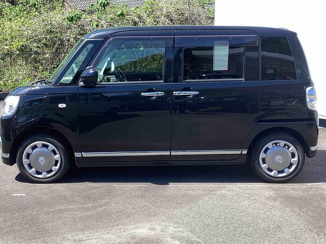 ムーヴキャンバスＧブラックインテリアリミテッド　ＳＡIIIインパネシフト　プッシュスタートスイッチ　電子カードキー　カーナビ　衝突被害軽減システム　レーンアシスト　踏み間違え防止　ＡＢＳ（鹿児島県）の中古車