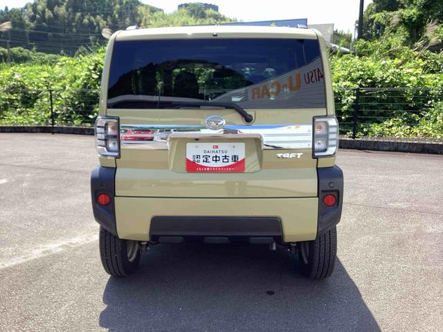タフトGインパネシフト プッシュスタートスイッチ 電子カードキー 踏み間違い防止アシスト 車線逸脱防止 スタイリッシュガラスルーフ オートマチックハイビーム ABS(鹿児島県)の中古車
