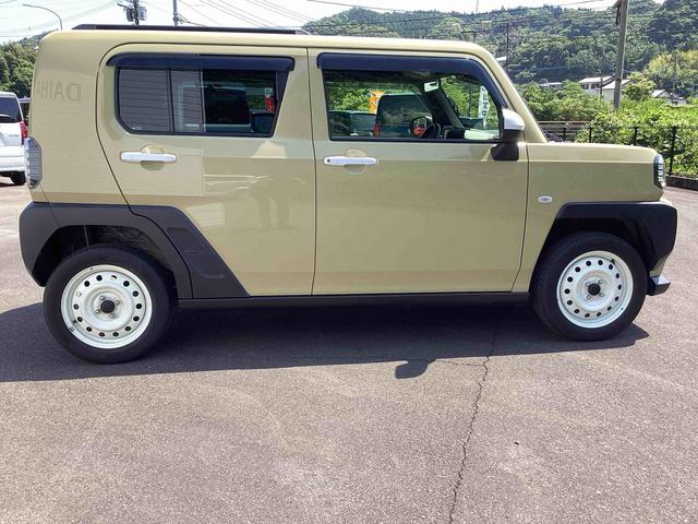タフトGインパネシフト プッシュスタートスイッチ 電子カードキー 踏み間違い防止アシスト 車線逸脱防止 スタイリッシュガラスルーフ オートマチックハイビーム ABS(鹿児島県)の中古車
