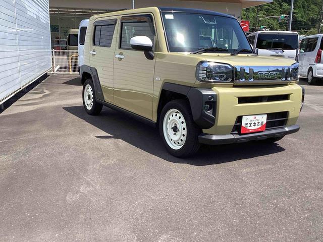 タフトGインパネシフト プッシュスタートスイッチ 電子カードキー 踏み間違い防止アシスト 車線逸脱防止 スタイリッシュガラスルーフ オートマチックハイビーム ABS(鹿児島県)の中古車