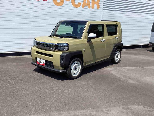 タフトGインパネシフト プッシュスタートスイッチ 電子カードキー 踏み間違い防止アシスト 車線逸脱防止 スタイリッシュガラスルーフ オートマチックハイビーム ABS(鹿児島県)の中古車