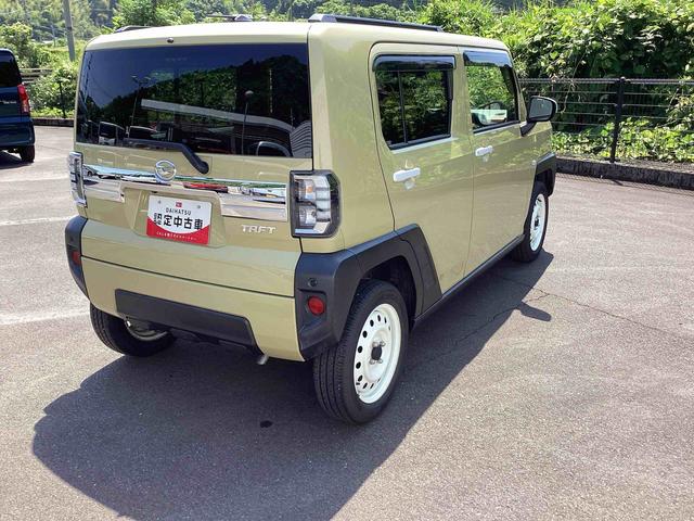 タフトGインパネシフト プッシュスタートスイッチ 電子カードキー 踏み間違い防止アシスト 車線逸脱防止 スタイリッシュガラスルーフ オートマチックハイビーム ABS(鹿児島県)の中古車