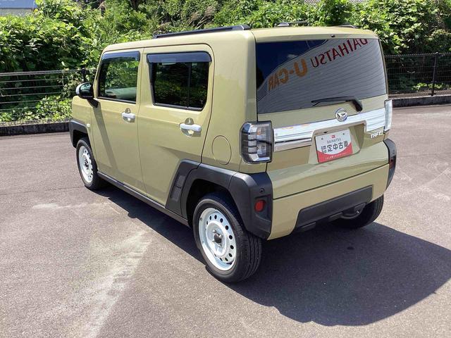 タフトGインパネシフト プッシュスタートスイッチ 電子カードキー 踏み間違い防止アシスト 車線逸脱防止 スタイリッシュガラスルーフ オートマチックハイビーム ABS(鹿児島県)の中古車