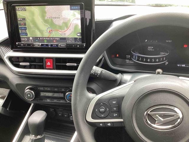 ロッキーＧフロアシフト　プッシュスタートスイッチ　電子カードキー　カーナビ　ＥＴＣ車載器　ドラレコ　衝突軽減ブレーキ　レーンアシスト　ＡＢＳ　アルミホイール（鹿児島県）の中古車