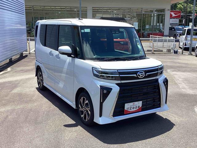 タントカスタムXインパネシフト プッシュスタートスイッチ 電子カードキー 電動パーキングブレーキ 両側電動スライドドア 衝突軽減ブレーキサポート レーンアシスト オートマチックハイビーム ABS付 アルミホイール(鹿児島県)の中古車