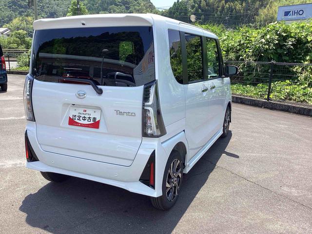 タントカスタムXリミテッドインパネシフト プッシュスタートスイッチ 電子カードキー 電動パーキングブレーキ カーナビ 両側電動スライドドア 衝突回避支援システム 車線逸脱警報 アルミホイール ABS(鹿児島県)の中古車